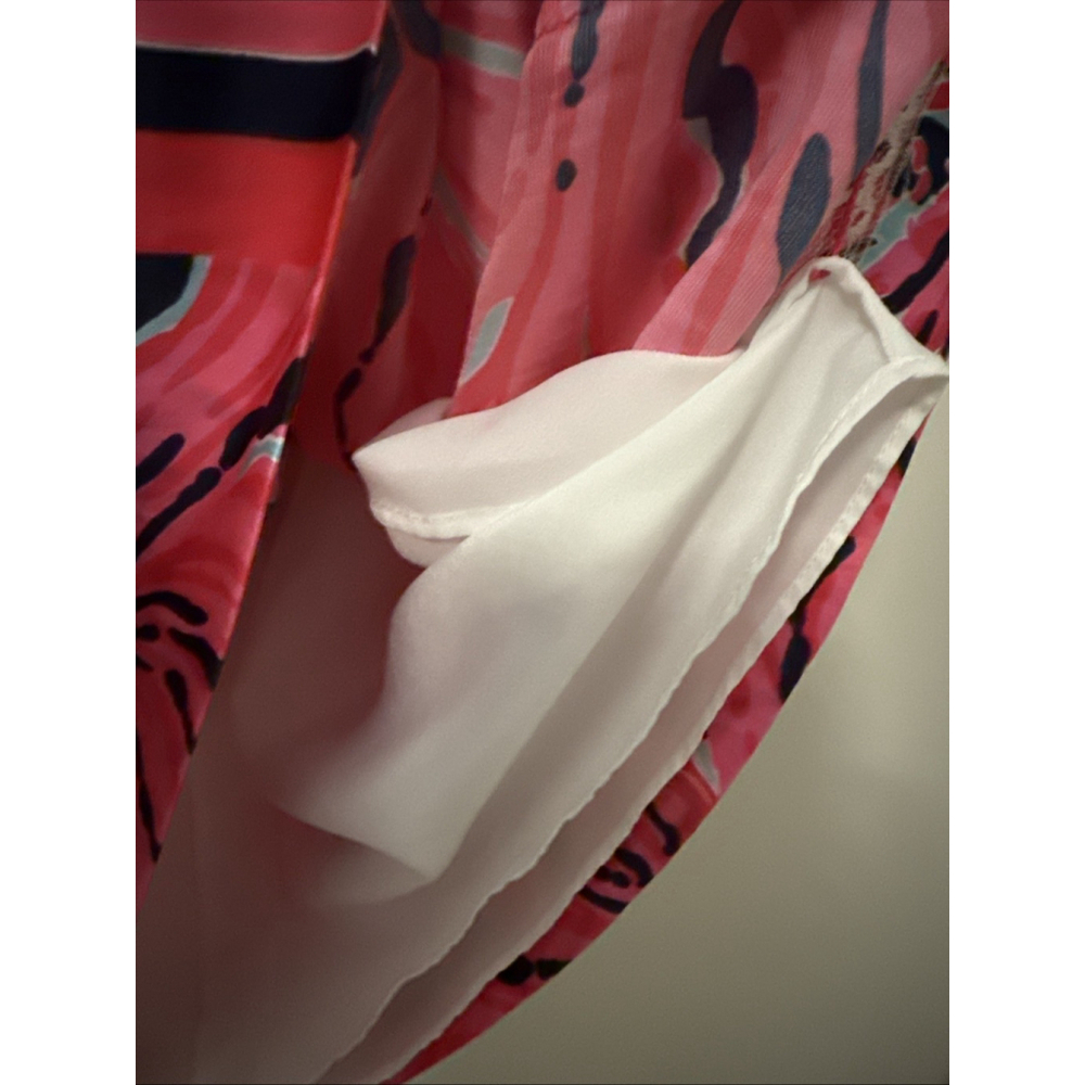 Lilly Pulitzer Women’s Floral Spring Dress XS Easter Pink Sleeveless Lined - Picture 6 of 7